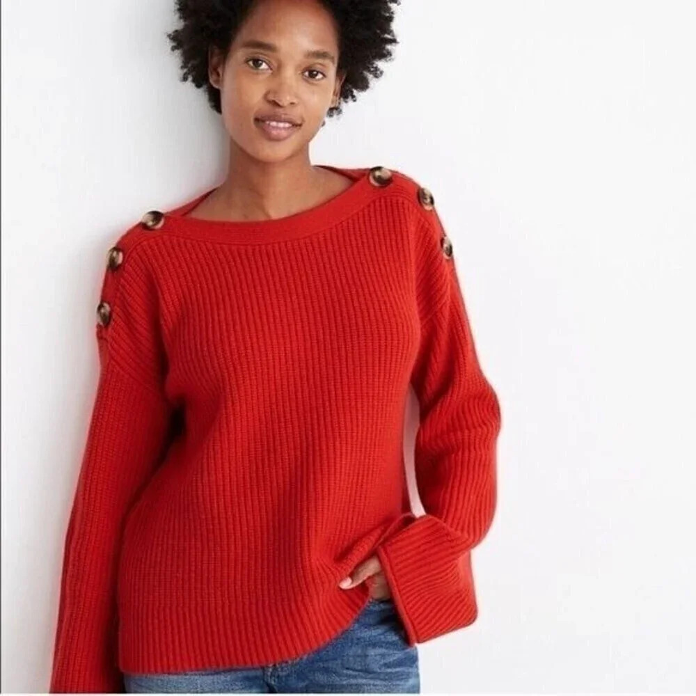 Madewell Calloway Boatneck Pullover Sweater ❤️